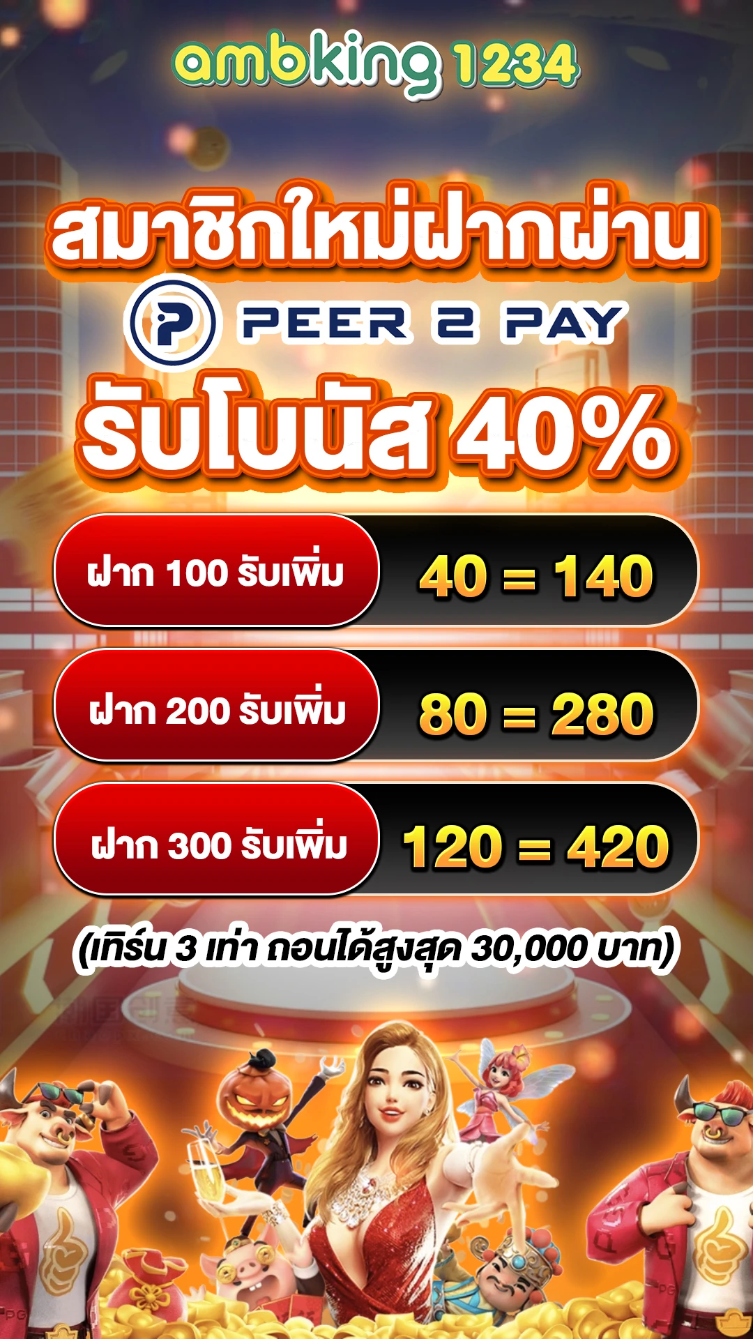 เว็บคาสิโนออนไลน์ อันดับ 1 - แบนเนอร์โปรโมชั่น